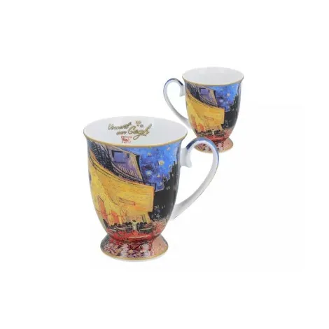 Komplet dwóch kubków w sercu Carmani 280ml - V. van Gogh, Kawiarenki - 2